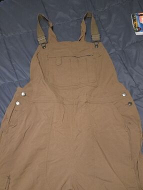 Duluth Trading Co Olive Green Gardening Bib Overalls